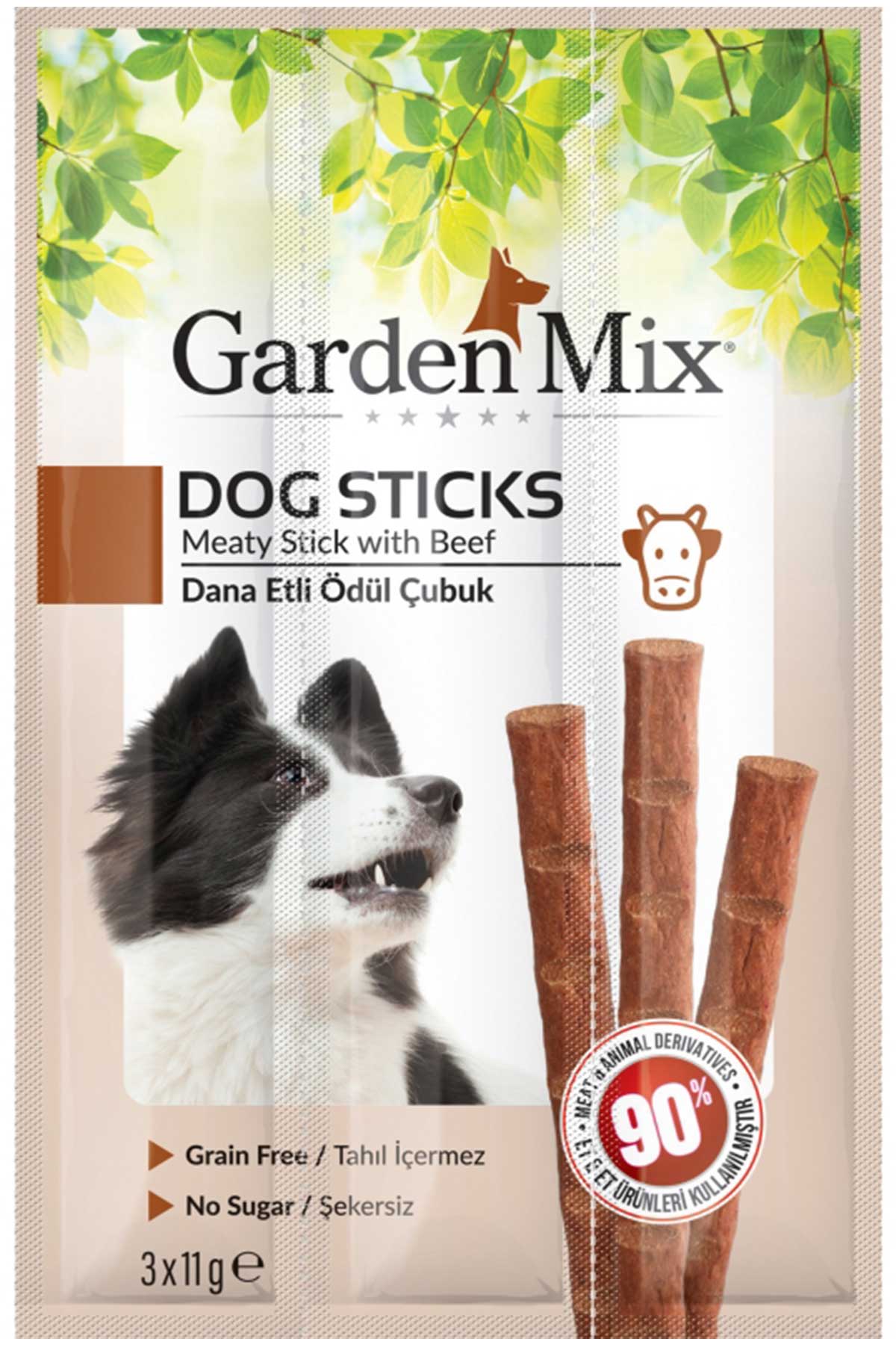 Garden Mix Dana Etli Köpek Ödül Çubuğu 3x11gr