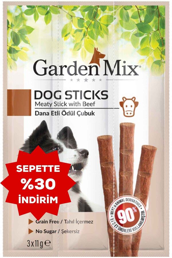 Garden Mix Dana Etli Köpek Ödül Çubuğu 3x11gr