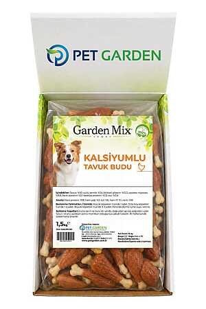 Garden Mix Kalsiyumlu Tavuk Budu Köpek Ödül Maması 1.5kg