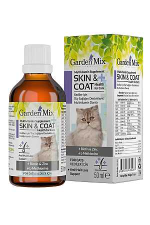 Garden Mix Kediler İçin Tüy Sağlığı Destekleyici Multivitamin Damla 50ml