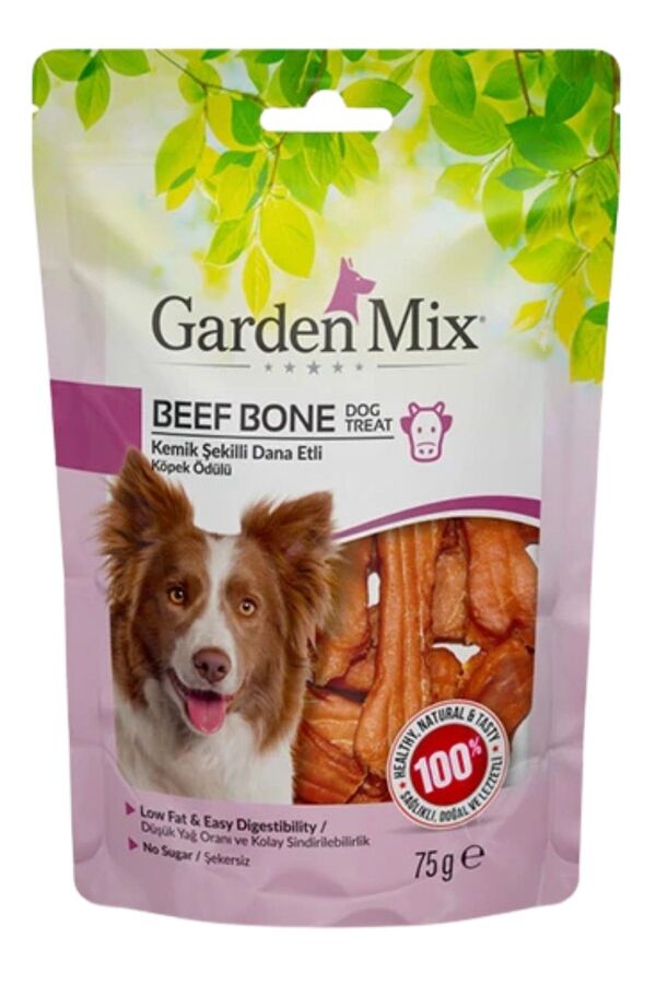 Garden Mix Kemik Şekilli Dana Etli Köpek Ödülü 75gr