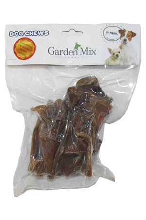 GARDEN MIX - Garden Mix Kurutulmuş Dana Kelle Deri Naturel Köpek Ödül Maması 100gr