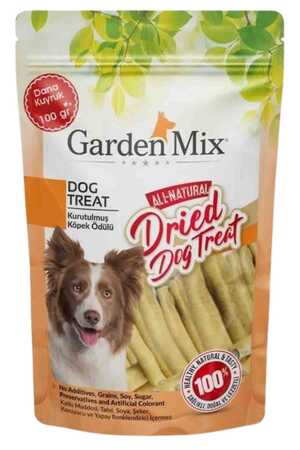 GARDEN MIX - Garden Mix Kurutulmuş Dana Kuyruk Köpek Ödülü 100gr