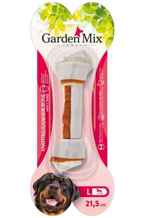 GARDEN MIX - Gardenmix Kuzulu Düğümlü Köpek Kemiği L 21.5cm