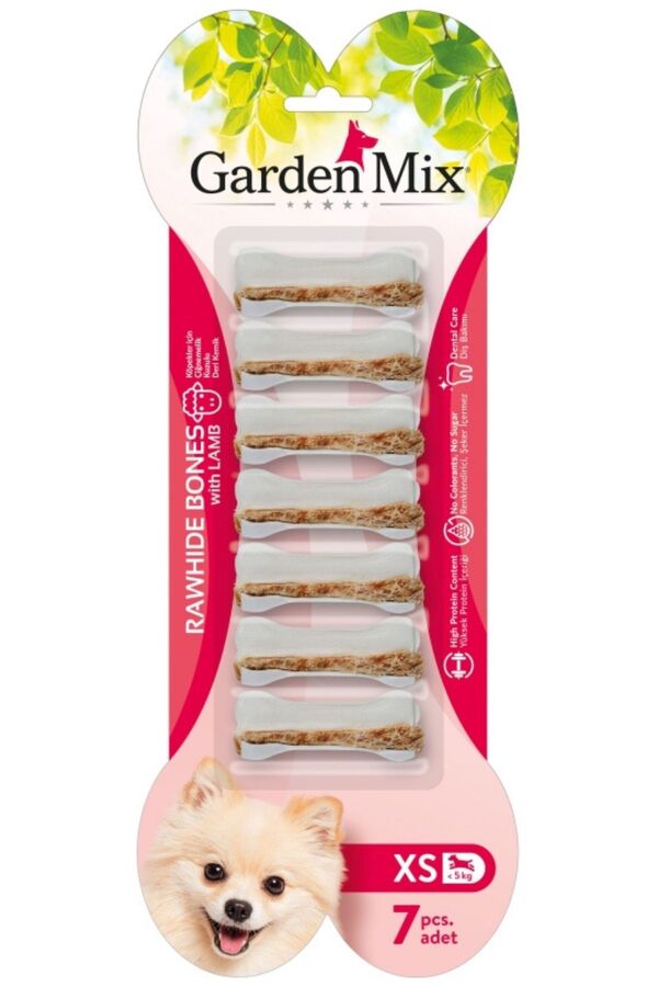 Gardenmix Kuzulu Köpek Kemiği XS 7li 6.3cm