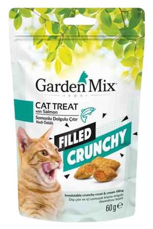 GARDEN MIX - Garden Mix Somonlu İçi Dolgulu Kedi Ödül Maması 60gr