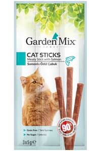 GARDEN MIX - Garden Mix Somonlu Kedi Ödül Çubuğu 3x5gr GARDEN MIX - Garden Mix Somonlu Kedi Ödül Çubuğu 3x5gr