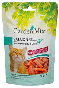 GARDEN MIX - Gardenmix Somonlu Stick Kedi Ödül Maması 60gr GARDEN MIX - Gardenmix Somonlu Stick Kedi Ödül Maması 60gr