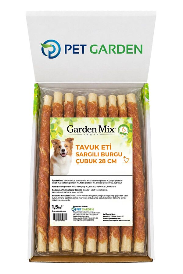 Garden Mix Tavuk Sargılı Çubuk Köpek Ödül Maması 28cm 1.5kg - 1