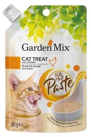 GARDEN MIX - Garden Mix Tavuk Etli Ezme Kedi Ödül Maması 80gr GARDEN MIX - Garden Mix Tavuk Etli Ezme Kedi Ödül Maması 80gr