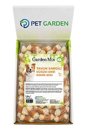 Garden Mix Tavuk Sargılı Kemik Köpek Ödül Maması 6cm 1.5kg