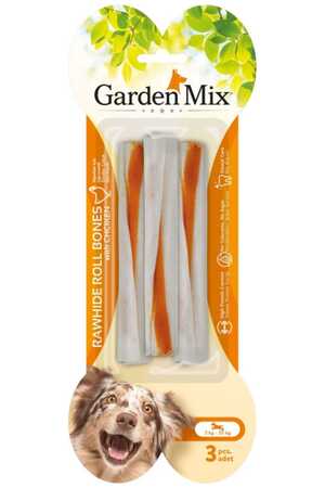 GARDEN MIX - Gardenmix Tavuklu Çubuk Köpek Kemiği 3lü 15cm