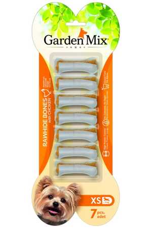 GARDEN MIX - Gardenmix Tavuklu Köpek Kemiği XS 7li 6.3cm