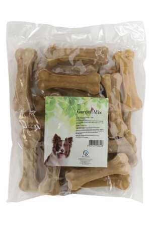 GARDEN MIX - Garden Mix Deri Pres Kemik Köpek Ödülü 10cm 1 adet