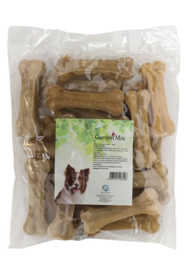 Garden Mix Deri Pres Kemik Köpek Ödülü 10cm 1 adet