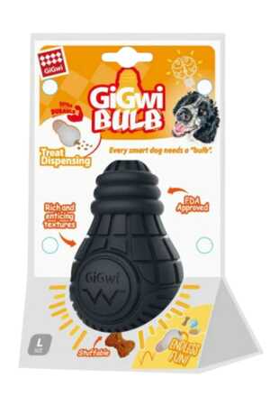 GIGWI - Gigwi Ampul Şekilli Kauçuk Diş Kaşıyıcı Köpek Oyuncağı GIGWI - Gigwi Ampul Şekilli Kauçuk Diş Kaşıyıcı Köpek Oyuncağı
