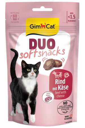 GIMCAT - GimCat Duo Soft Snacks Biftek ve Peynirli Kedi Ödülü 50gr