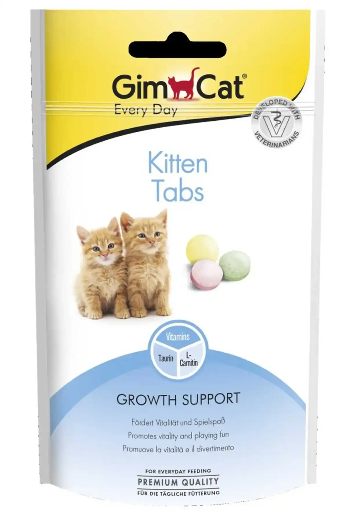 GimCat Kitten Tabs Yavru Kedi Ödül Tableti 40gr - Thumbnail