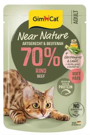 GIMCAT - GimCat Near Nature Ezme Sığır Etli Yetişkin Kedi Konservesi 85gr