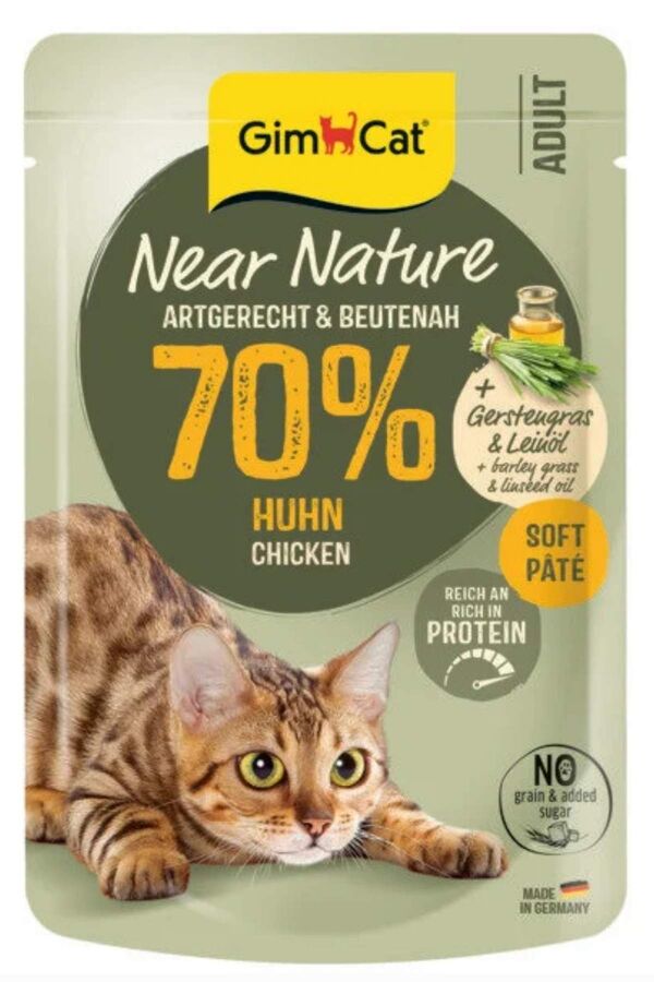 GimCat Near Nature Ezme Tavuklu Yetişkin Kedi Konservesi 85gr