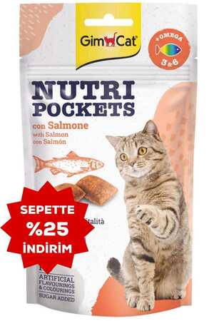 GIMCAT - Gimcat Nutri Pockets Somonlu Kedi Ödülü 60gr