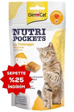 Gimcat Nutripockets Kedi Ödül Peynir Taurin 60gr - Thumbnail