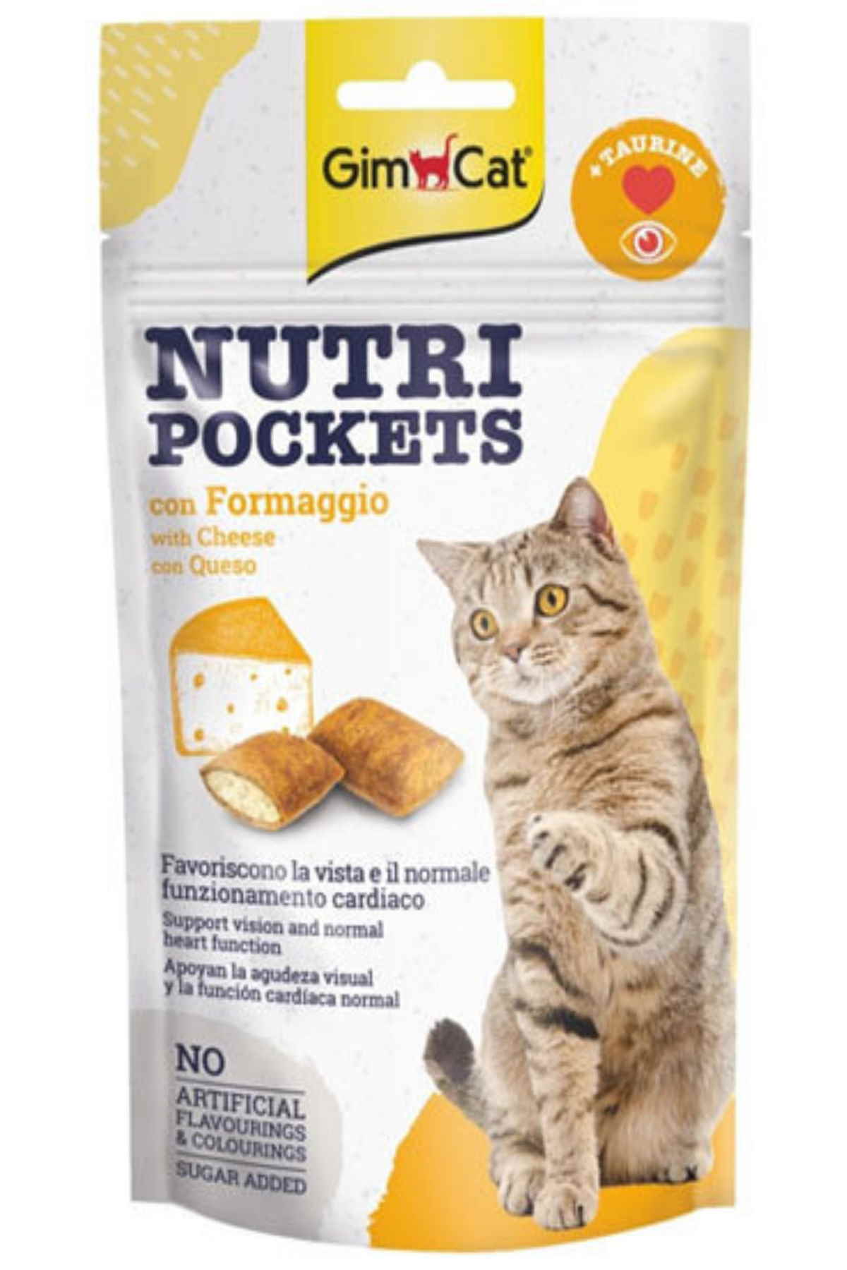 Gimcat Nutripockets Kedi Ödül Peynir Taurin 60gr Gimcat Nutripockets Kedi Ödül Peynir Taurin 60gr