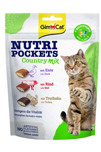 GIMCAT - GimCat Nutripockets Country Mix Multivitaminli Kedi Ödülü 150gr GIMCAT - GimCat Nutripockets Country Mix Multivitaminli Kedi Ödülü 150gr