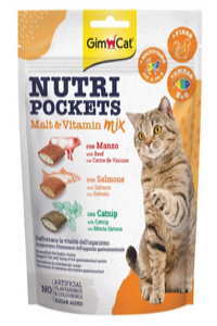 GIMCAT - GimCat Nutripockets Malt ve Multivitamin Mix Kedi Ödülü 150gr GIMCAT - GimCat Nutripockets Malt ve Multivitamin Mix Kedi Ödülü 150gr