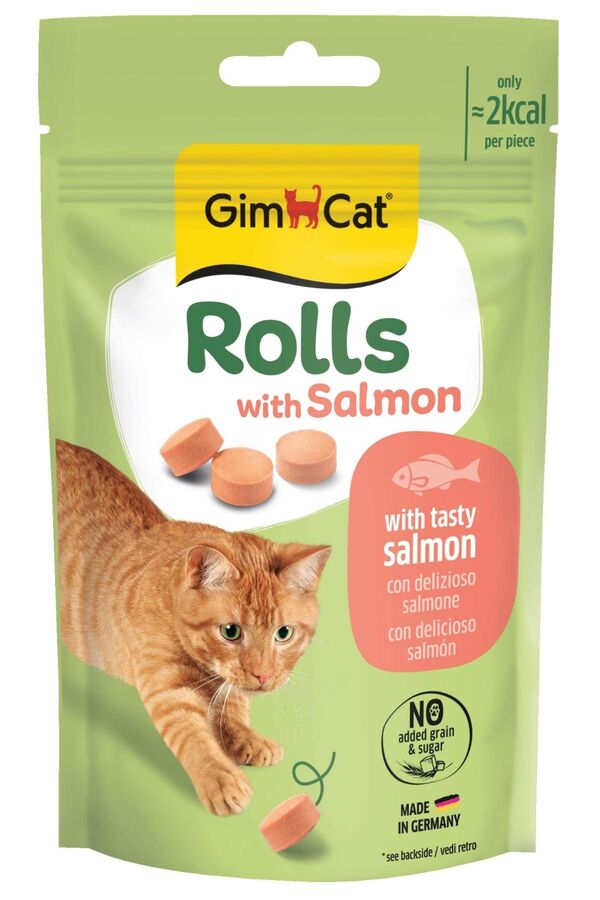 GimCat Rolls Somonlu Kedi Ödül Maması 50gr