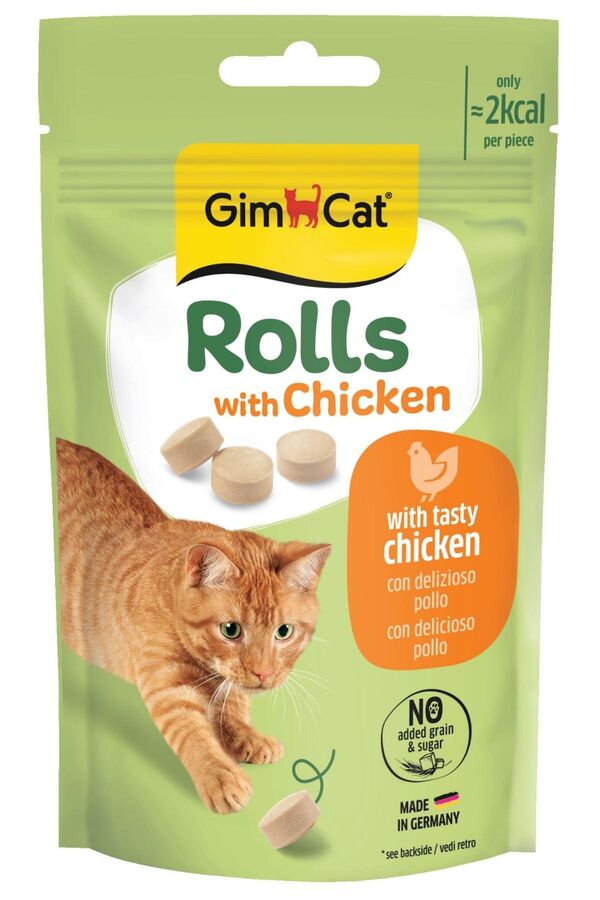 GimCat Rolls Tavuklu Kedi Ödül Maması 50gr