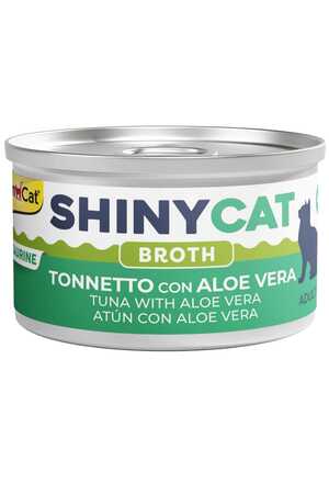 GIMCAT - Gimcat Shinycat Broth Aloe Veralı Ton Balıklı Kedi Konservesi 70gr GIMCAT - Gimcat Shinycat Broth Aloe Veralı Ton Balıklı Kedi Konservesi 70gr