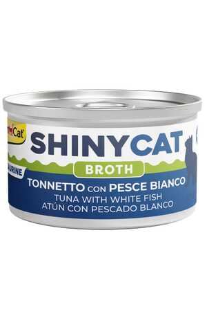 GIMCAT - Gimcat Shinycat Broth Beyaz Balıklı ve Ton Balıklı Kedi Konservesi 70gr GIMCAT - Gimcat Shinycat Broth Beyaz Balıklı ve Ton Balıklı Kedi Konservesi 70gr