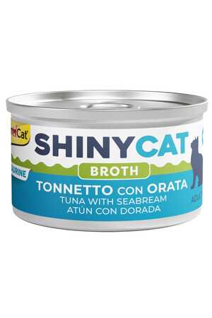 GIMCAT - Gimcat Shinycat Broth Çipuralı Ton Balıklı Kedi Konservesi 70gr GIMCAT - Gimcat Shinycat Broth Çipuralı Ton Balıklı Kedi Konservesi 70gr