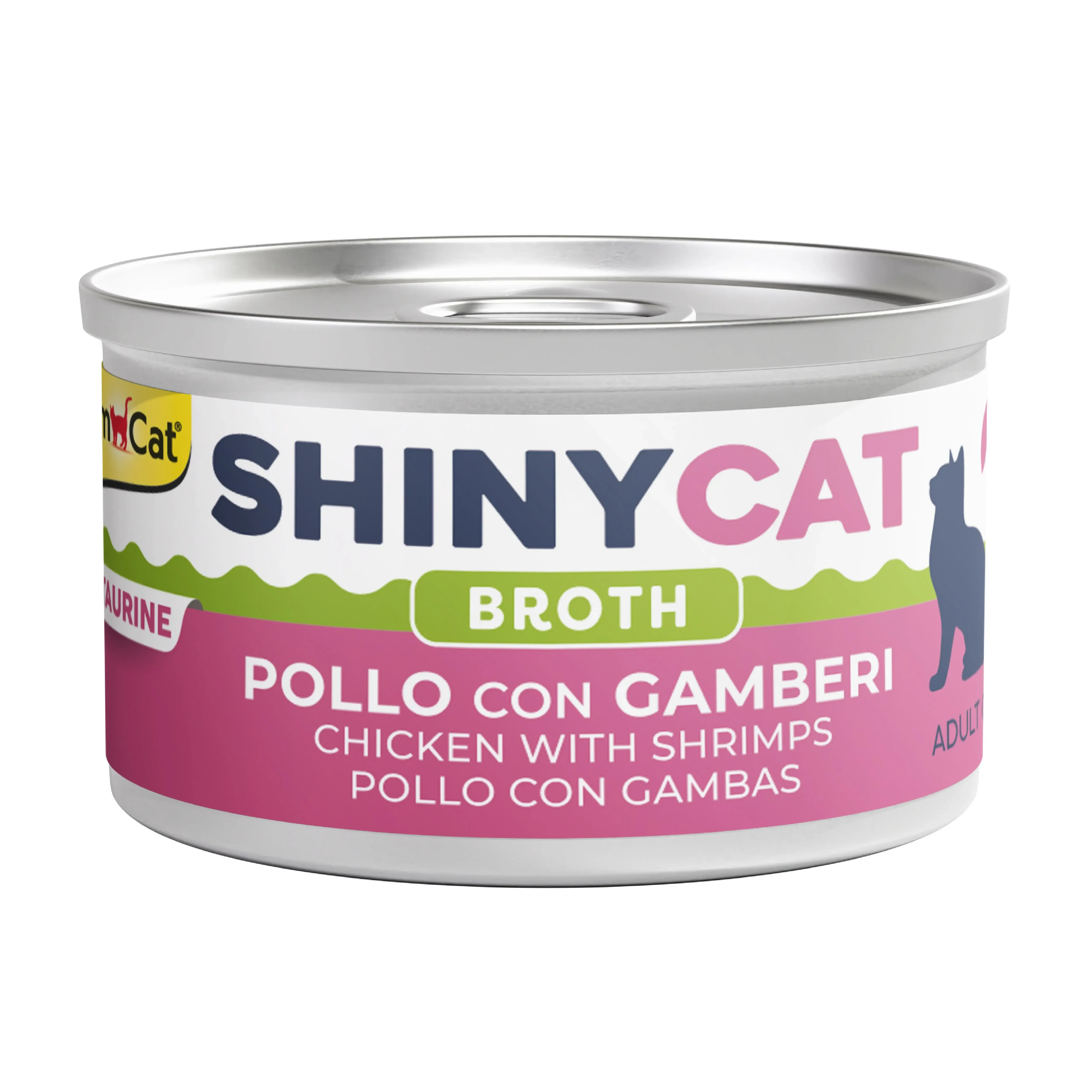 GIMCAT - Gimcat Shinycat Broth Karidesli Tavuklu Kedi Konservesi 70gr