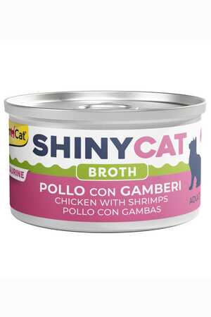 GIMCAT - Gimcat Shinycat Broth Karidesli Tavuklu Kedi Konservesi 70gr GIMCAT - Gimcat Shinycat Broth Karidesli Tavuklu Kedi Konservesi 70gr