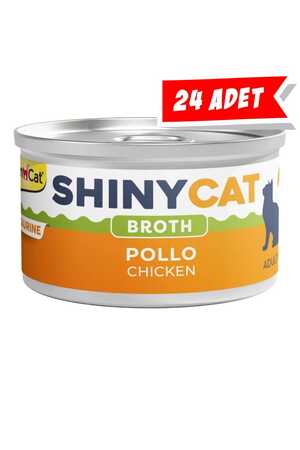GIMCAT - Gimcat Shinycat Broth Tavuklu Kedi Konservesi 70gr 24lü GIMCAT - Gimcat Shinycat Broth Tavuklu Kedi Konservesi 70gr 24lü