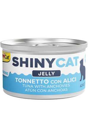 GIMCAT - Gimcat Shinycat Jelly Ançüezli ve Ton Balıklı Kedi Konservesi 70gr