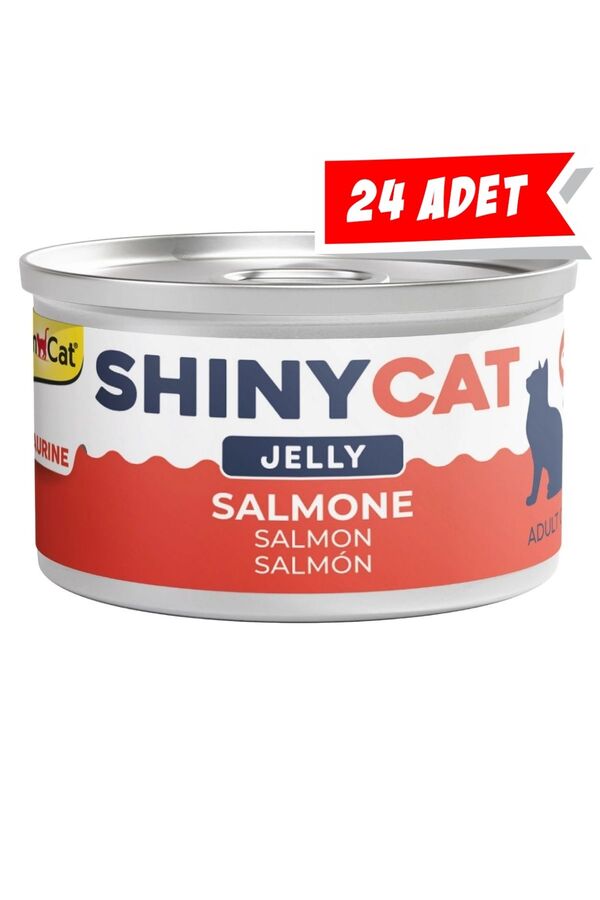 Gimcat Shinycat Jelly Somon Balıklı Kedi Konservesi 70gr 24lü