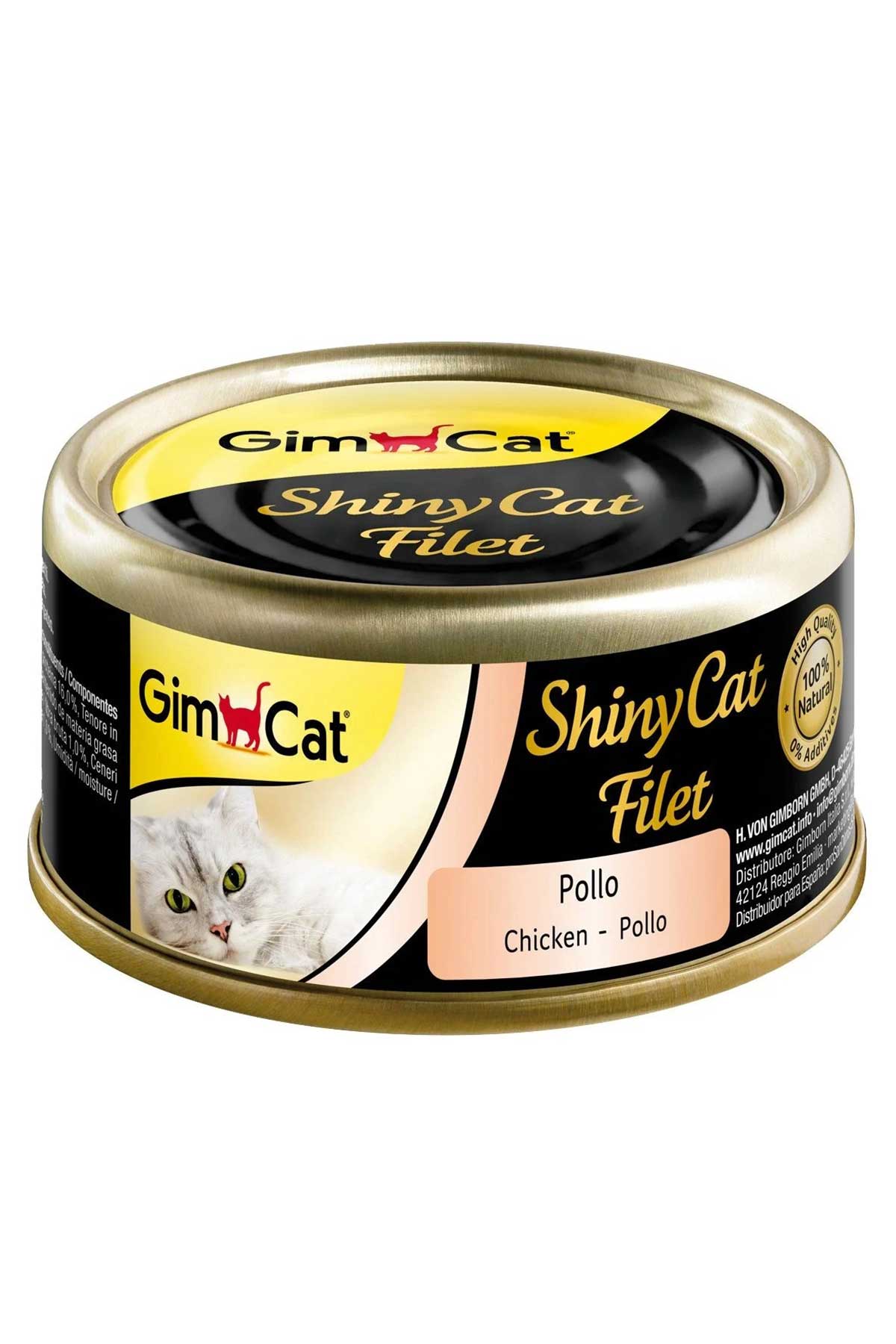 Gimcat Shinycat Kıyılmış Tavuklu Yetişkin Kedi Konservesi 70gr
