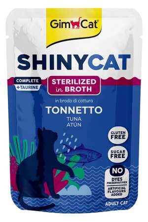 GIMCAT - Gimcat Shinycat Pouch Sos İçinde Ton Balıklı Kısırlaştırılmış Kedi Konservesi 70gr GIMCAT - Gimcat Shinycat Pouch Sos İçinde Ton Balıklı Kısırlaştırılmış Kedi Konservesi 70gr