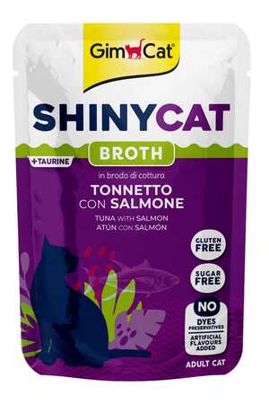 GIMCAT - Gimcat Shinycat Pouch Ton Balıklı ve Somonlu Yetişkin Kedi Konservesi 70gr