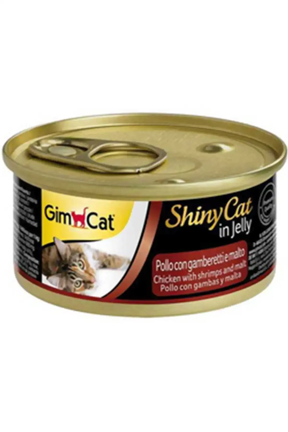 GIMCAT - GimCat ShinyCat Tavuk Karides ve Malt Özlü Kedi Konservesi 70gr