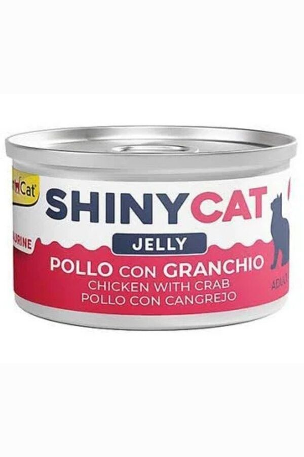 GimCat ShinyCat Tavuk ve Yengeçli Kedi Konservesi 70gr