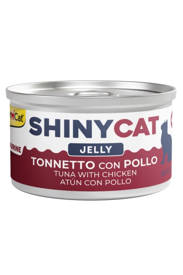 GimCat ShinyCat Ton Balığı ve Tavuklu Kedi Konservesi 70gr