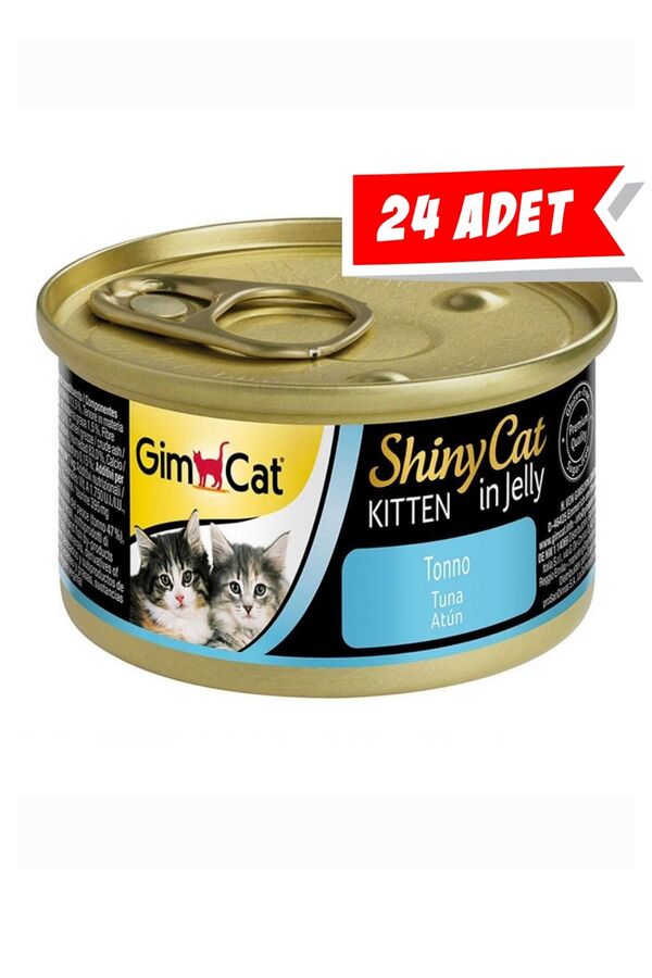 GimCat Shinycat Ton Balıklı Yavru Kedi Konservesi 70gr 24lü
