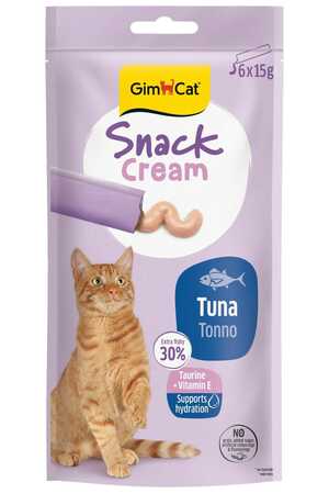 GIMCAT - Gimcat Snack Cream Ton Balıklı Krema Kedi Ödülü 6x15gr