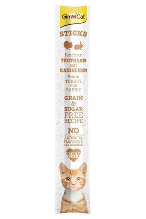 GimCat Sticks Hindi Etli Tavşan Etli Ödül Çubukları 5gr GimCat Sticks Hindi Etli Tavşan Etli Ödül Çubukları 5gr