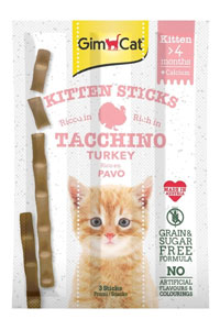 GIMCAT - GimCat Sticks Kitten Hindili Yavru Kedi Ödül Çubukları 3x3gr GIMCAT - GimCat Sticks Kitten Hindili Yavru Kedi Ödül Çubukları 3x3gr