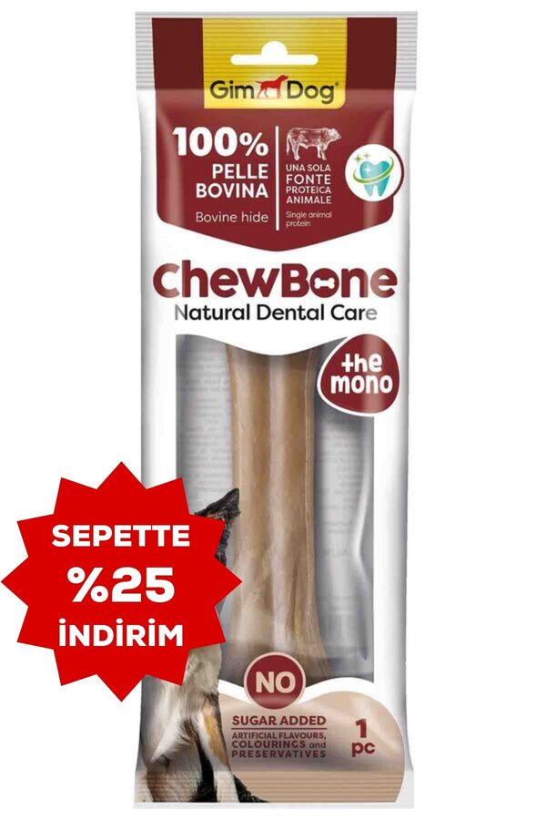 GimDog Chew Bones Press Naturel Köpek Çiğneme Kemiği 8’’ 150gr